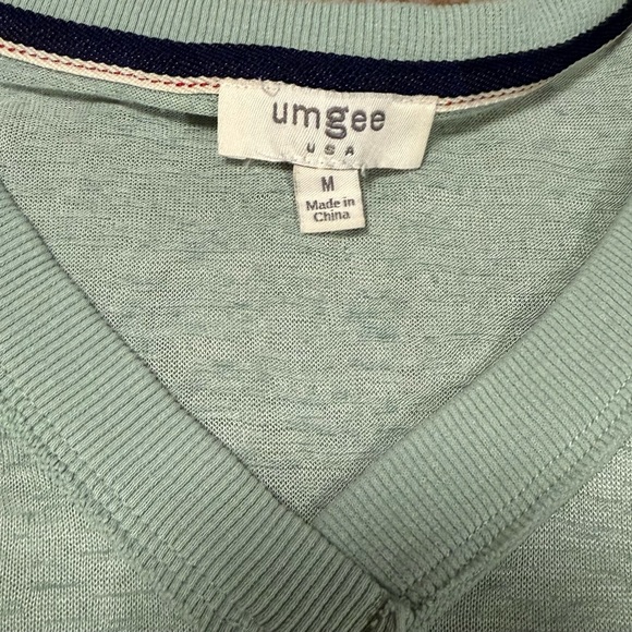Umgee Mint Green V-Neck Shirt - Picture 5 of 6